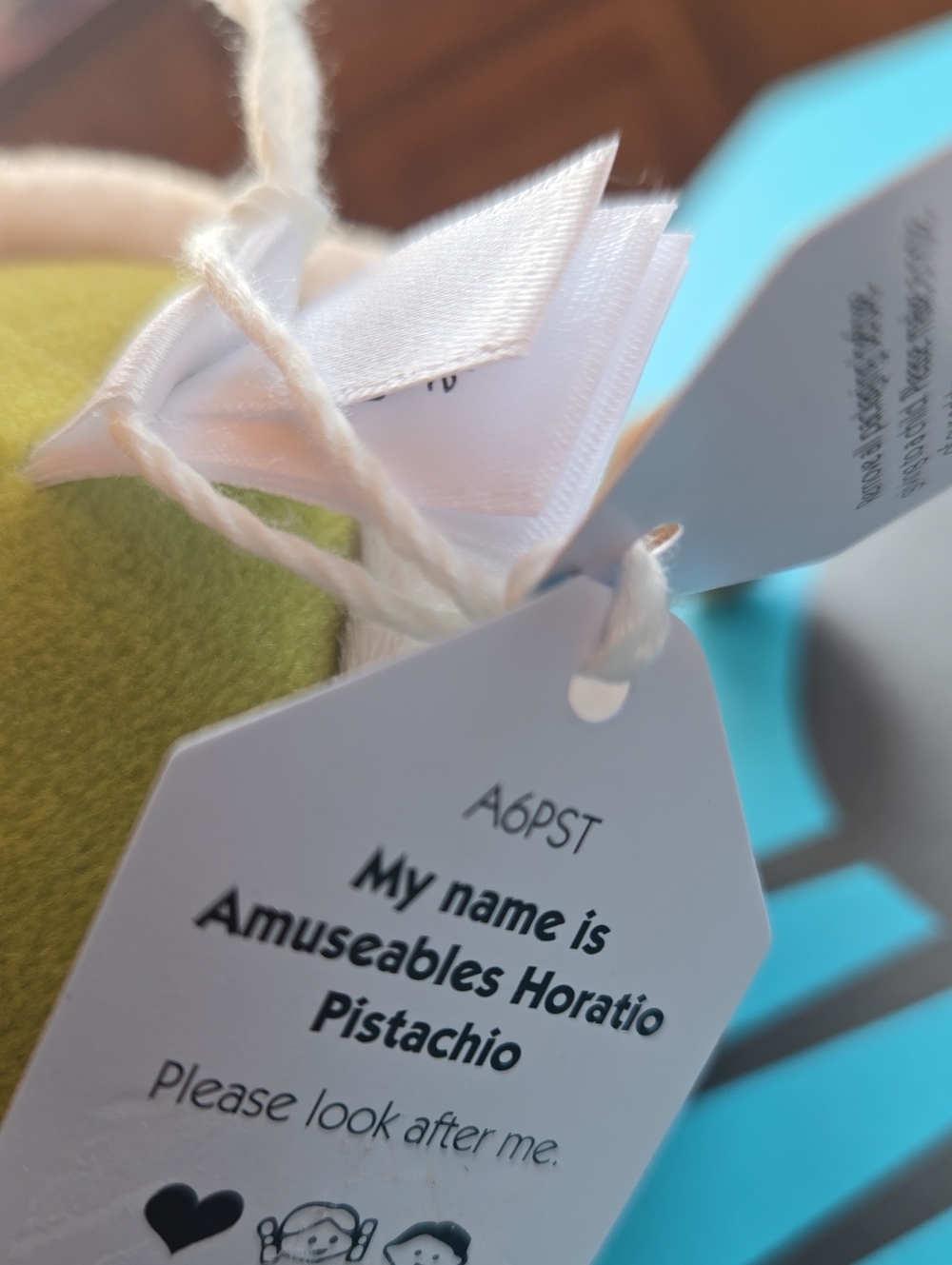 Jellycat Amuseables Horatio Pistachio 5.5x3.1x3.1" Soft & Plush BNWT Authentic - Picture 8 of 8